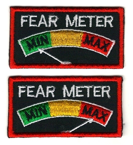 FEAR METER BADGES (BOTH BADGES) - COLOURED