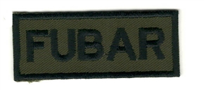 FUBAR BADGE - OLIVE