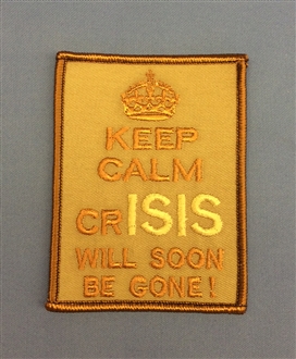 KEEP CALM crISIS BADGE