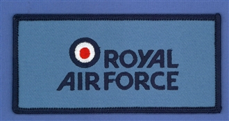 ROYAL AIR FORCE LETTERING BADGE