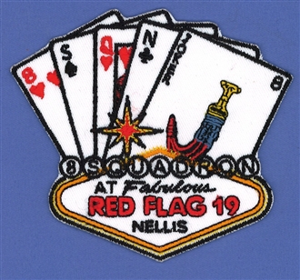 8 SQN RED FLAG BADGE - CARDS