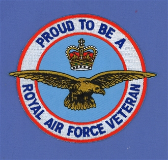 PROUD TO BE AN RAF VETERAN BADGE