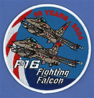 F-16 50 YEARS BADGE