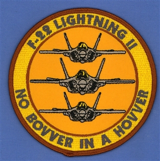 F-22 NO BOVVER BADGE