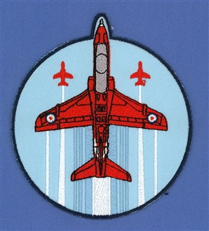 RED ARROWS ROUND CUTOUT BADGE
