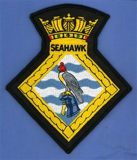 HMS SEAHAWK CREST BADGE