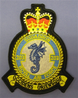 203 SQN CREST BADGE