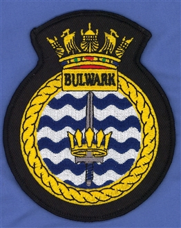 HMS BULWARK CREST BADGE