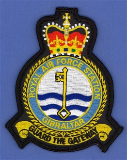 RAF GIBRALTAR CREST BADGE