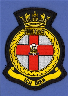 HMS PRINCE OF WALES CREST BADGE