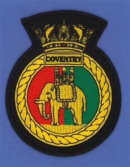 HMS CONVENTRY OFFICIAL CREST BADGE