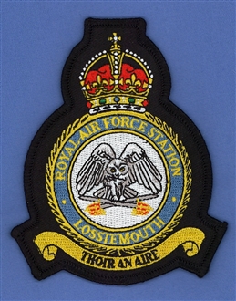 RAF LOSSIEMOUTH CREST - TUDOR CROWN