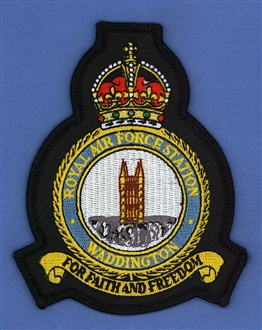 RAF WADDINGTON CREST BADGE - TUDOR CROWN