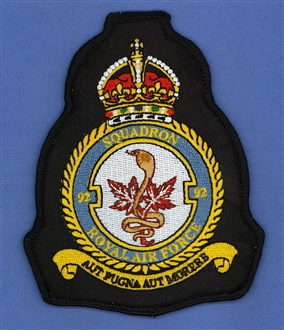 92 SQN CREST BADGE - TUDOR CROWN