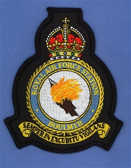 RAF BOULMER CREST BADGE - TUDOR CROWN