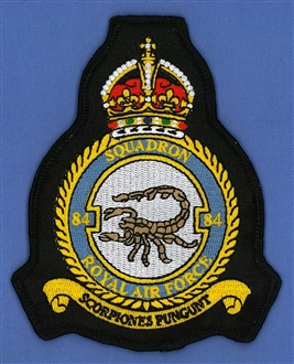 84 SQN EMBROIDERED CREST - TUDOR CROWN