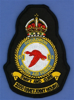 51 SQN CREST 2000 HRS - TUDOR CROWN