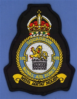 101 SQN CREST EMB BADGE - TUDOR CROWN
