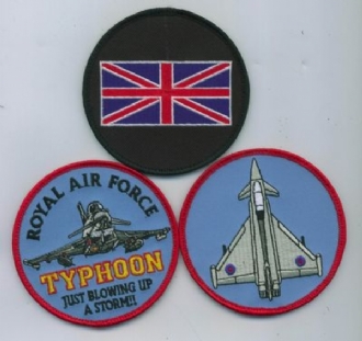 TYPHOON PILOT BADGES X 3