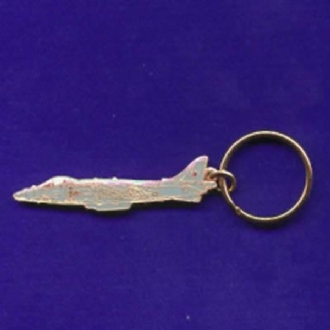 HARRIER SIDE VIEW ENAMEL KEYRING