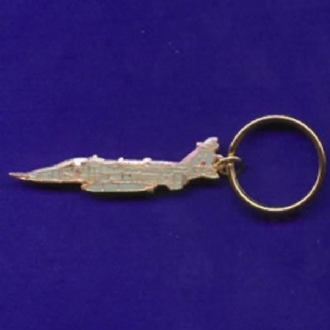 JAGUAR SIDE VIEW ENAMEL KEYRING