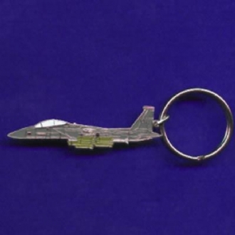 F-15E SIDE VIEW ENAMEL KEYRING