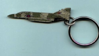 F-4 PHANTOM ENAMEL KEYRING