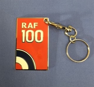RAF 100 ENAMEL KEYRING