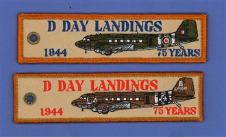 D DAY LANDING EMB KEYRING 75 YEARS