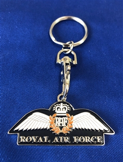 RAF PILOT WINGS KEYRING