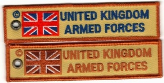 UNITED KINGDOM ARMED FORCES EMBROIDERED KEYRING