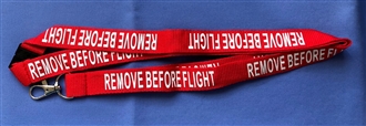 REMOVE BEFORE FLIGHT LANYARD