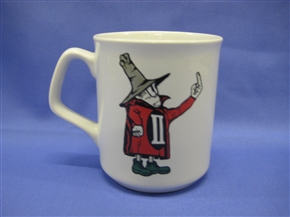 PHANTOM MAN WITH FINGER WHITE COFFEE MUG