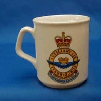ROYAL AUXILLIARY AIR FORCE CREST WHITE COFFEE MUG