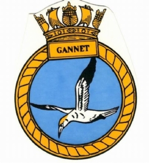 HMS GANNET WHITE COFFEE MUG