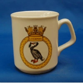 HMS LIVERPOOL WHITE COFFEE MUG