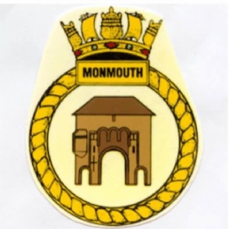 HMS MONMOUTH WHITE COFFEE MUG