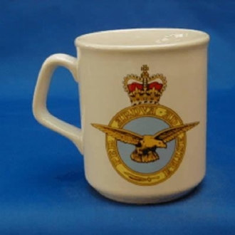 RAF CREST PER ARDVA AD ASTRA WHITE COFFEE MUG