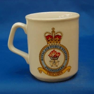 RAF FYLINGDALES WHITE COFFEE MUG
