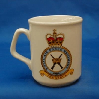 RAF REGIMENT WHITE COFFEE MUG