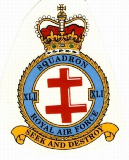 41 SQN CREST WHITE COFFEE MUG