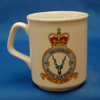 60 FIGHTER SQN CREST WHITE COFFEE MUG