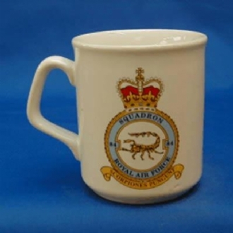 84 SQN CREST WHITE COFFEE MUG