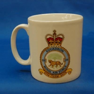 230 SQN CREST WHITE COFFEE MUG