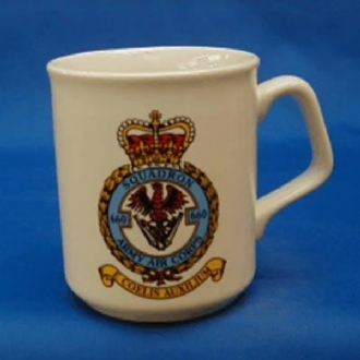 660 SQN AAC CREST WHITE COFFEE MUG