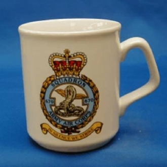 670 SQN AAC CREST WHITE COFFEE MUG