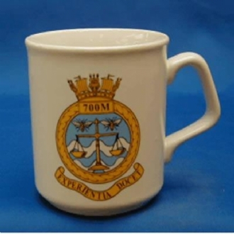 700 M NAS CREST WHITE COFFEE MUG