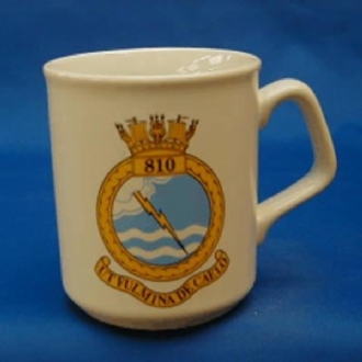 810 NAS CREST WHITE COFFEE MUG