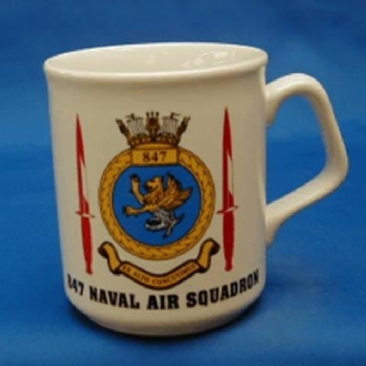 847 NAS CREST WHITE COFFEE MUG