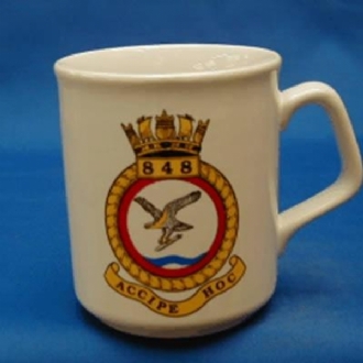 848 NAS CREST WHITE COFFEE MUG